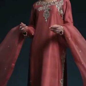 Embroidered Elvish Raw Silk