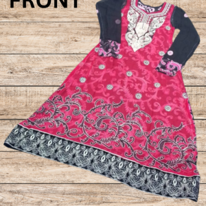 Machine Embroidered Dress 3pc
